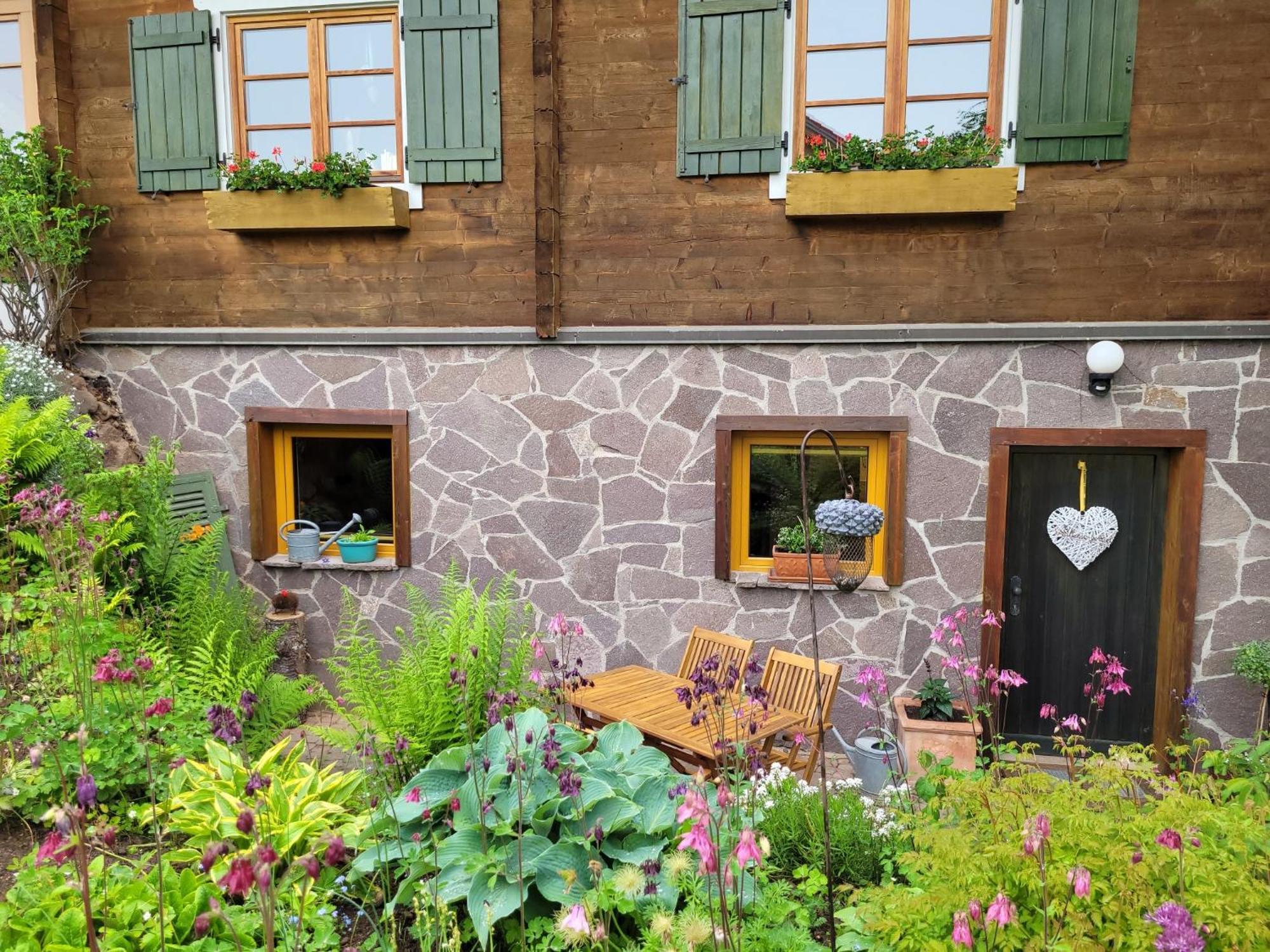 Blick In Den Garten Holzschlag Eksteriør bilde